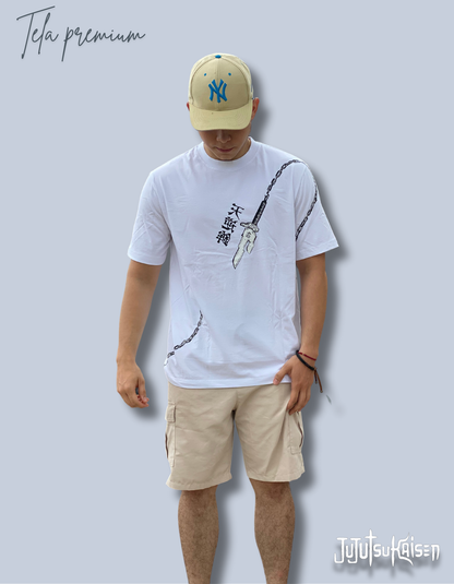 Camiseta de Jujutsu kaisen-Toji Fushiguro cadenas